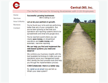 Tablet Screenshot of central-360.com